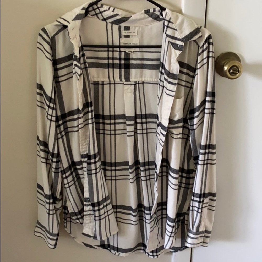 Boyfriend fit button down shirt!